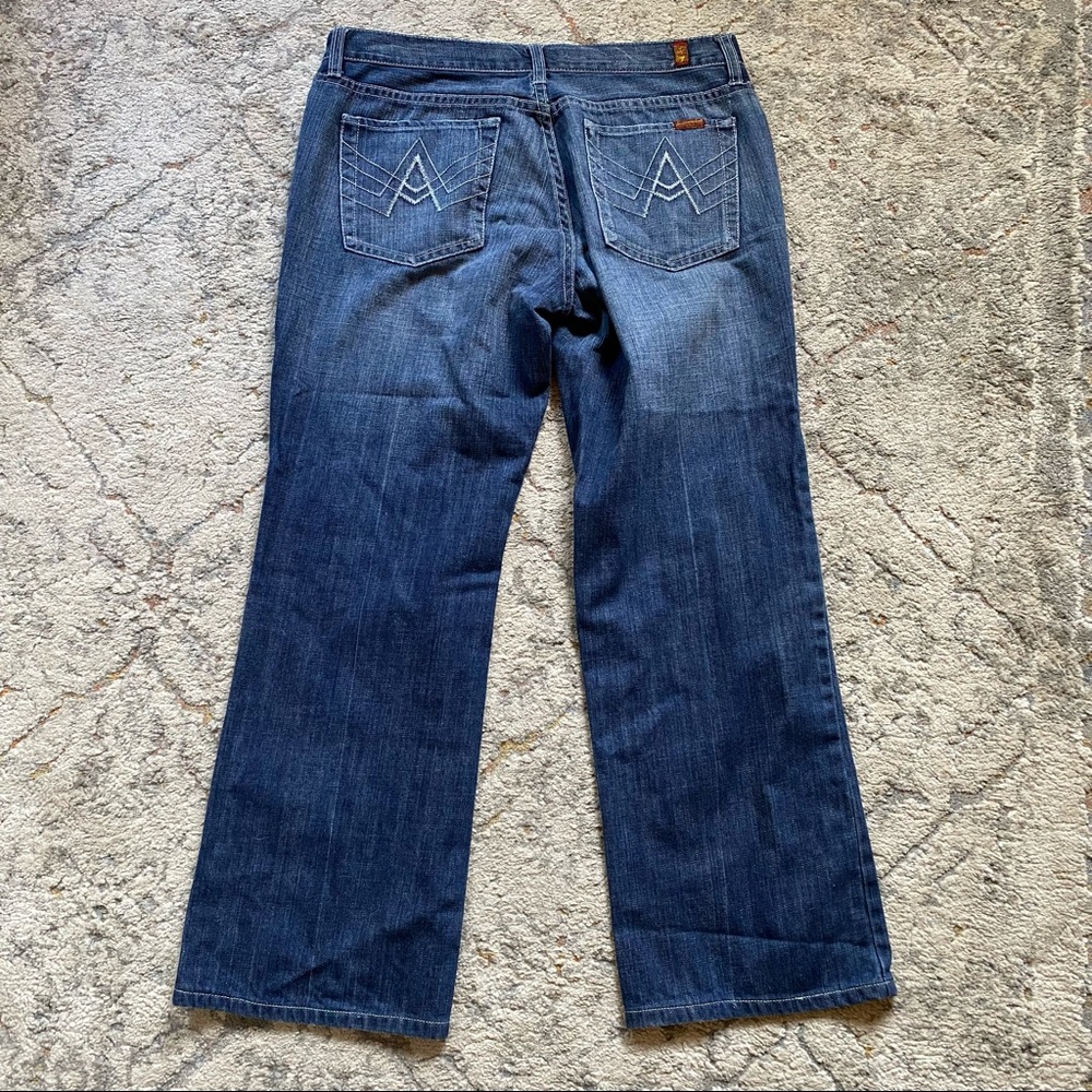 7 For All Mankind Austyn A Pocket Medium Wash Blue Jeans Mens Size W36 L29